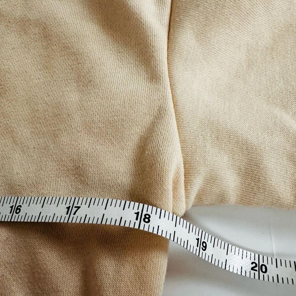 SHEIN Beige Malibu Crewneck Sweater